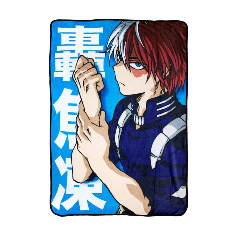 JUST FUNKY My Hero Academia Shoto Todoroki 45 x 60 Inch Fleece Throw Blanket - Image 1